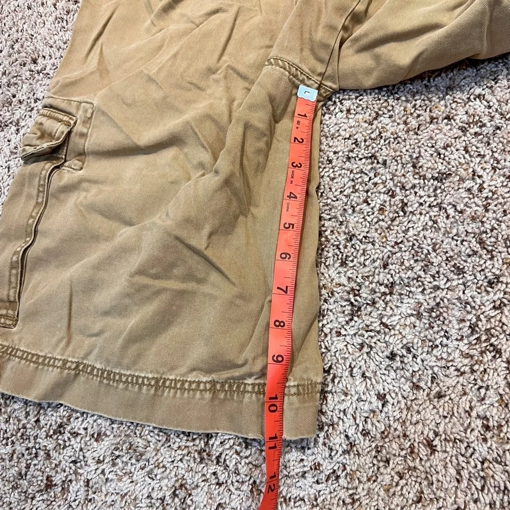 VINTAGE Mossimo Cargo Supply Shorts Mens 34 Khaki Tan Baggy Utility Skater Y2K